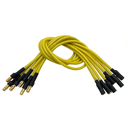 FLY RC 6PCS 35mm Banana Gold Bullet Connector Extension Cable for RC Brushless Motor ESC Extension Cable Wire RC Car Boat Parts - Image 1