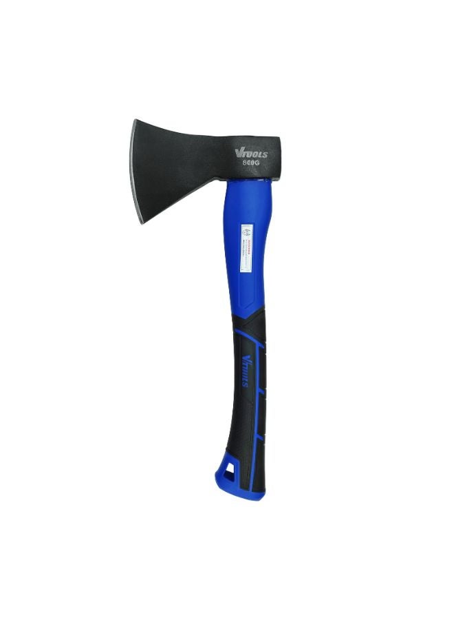 VTOOLS 15 Inch Carbon Steel Chopping Axe Hammer With Fiber Glass Handle Hatchet for Wood Splitting and Kindling Shock Absorbing - Image 1