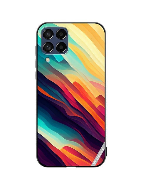 Protective Case Cover For Samsung Galaxy M12 Abstract Colorful  With Gradient Patterns Design Multicolour