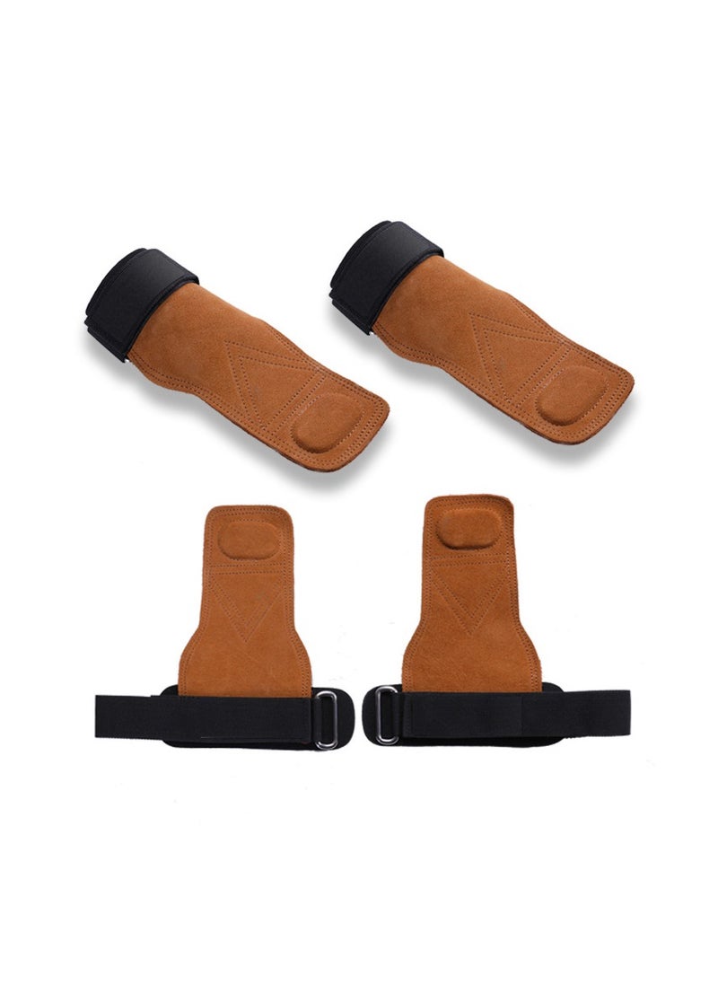 Arabest Padded Weight Lifting Straps Deadlift with Wrist Support, Gym Gloves for Weightlifting and Workout, Grips Hand Men Women (1 Pair)  - Image 2