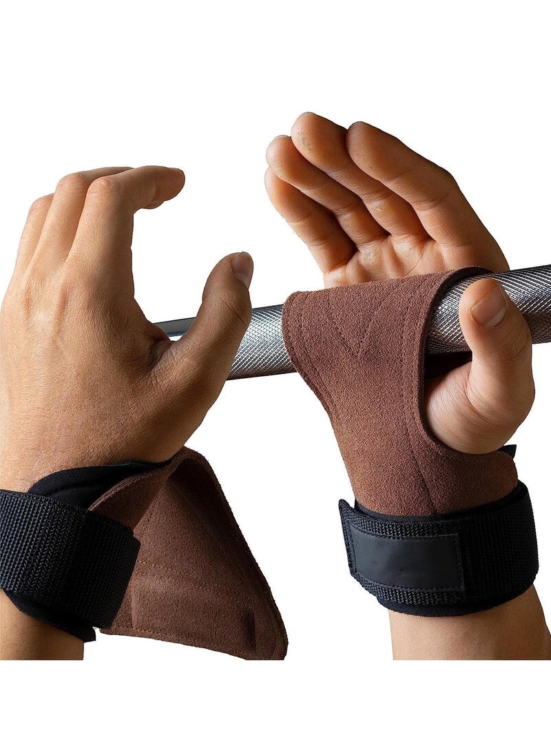 Arabest Padded Weight Lifting Straps Deadlift with Wrist Support, Gym Gloves for Weightlifting and Workout, Grips Hand Men Women (1 Pair)  - Image 1