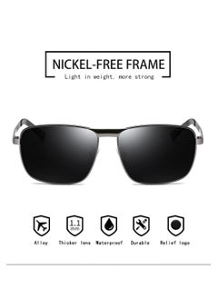 KATELUO Sunglasses Original KATELUO for males Polarized UV400 protection With Full Set Sun Protection Category 3 Suitable for driving car Black Lense and Black frame style Light Weight For men  - Image 5