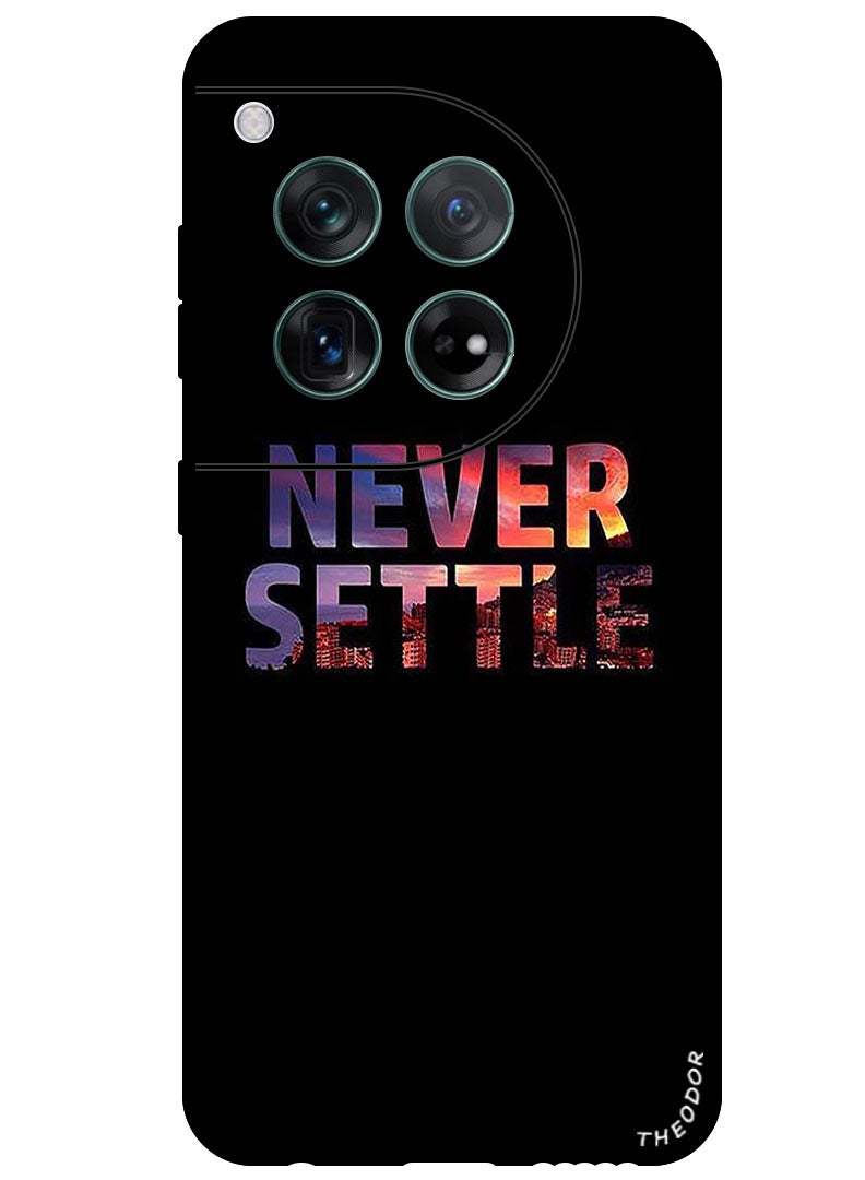 Theodor Protective Case Anti Scratch Shock Proof Bumper Cover For OnePlus 12 Never Settle - Image 1