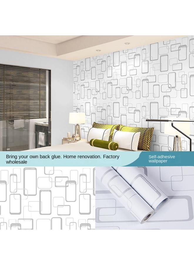 Bluejw Wallpaper Self-adhesive Bedroom Modern Simple 3d Geometric Wall Stickers Living Room TV Background Wall Dining Room Dormitory Decoration Wallpaper - Image 1