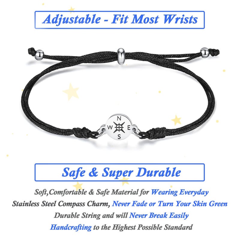 SAM & LORI Graduation Gifts for Her Him 2025 High School 5th 6th 8th Grade Preschool College Teen Girls Bracelet Boys Cards Elementary Middle Kindergarten Nursing Daughter Personalized Women Link - Image 3