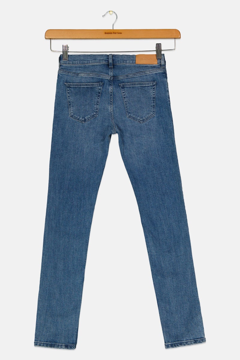 GANT Kids Girl Skinny Fit Washed Jeans, Blue  - Image 2