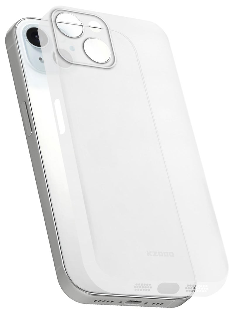 KZDOO ( for iPhone 15 ) Ultra Thin Case Cover Air Skin Series Back Cover Sturdy Durable Case Drop Protection Cover - Transparent Clear - Image 3