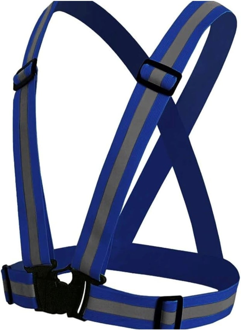 Huitich - High-Visibility Reflective Safety Belt, Safety Waist Belt, and Safety Jacket Blue - Image 1