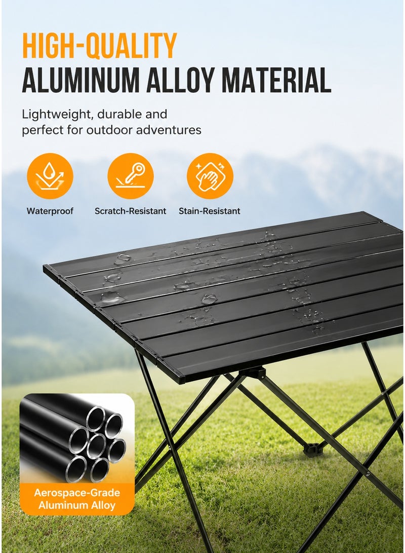 CUBEXELL Folding Camping Table, Ultra-light and high-quality outdoor table with storage bag for Camping, Hiking, Backpacking, Picnic, Beach, BBQ Black 57 cm *  41 cm* 40 cm - Image 5
