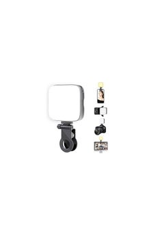 Selfie Light for Mobile - Dimmable 3000-9900K Ring Light for Phone, Rechargeable LED Camera Light for Video Shooting, Laptop Light for Video Conferences (White, Warm Light)