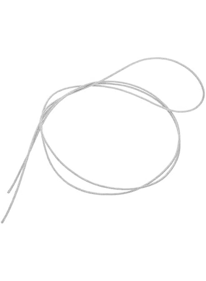 Silver Braided Speaker Wire 1m Reusable Enhanced Sound Quality For Audio Car Home RV - Image 1