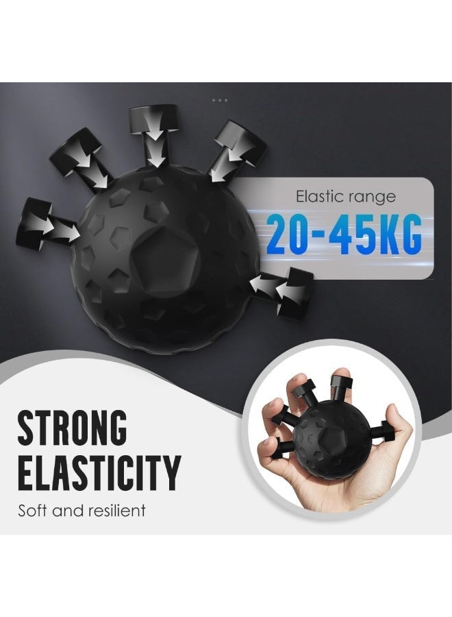 Finger Grip Strengthener – 2026 Upgraded Hand Grip Strengthener Finger Exerciser | Adjustable Finger Gripper Tool for Musicians, Climbers, Fitness – Compact & Portable (Black) - Image 3