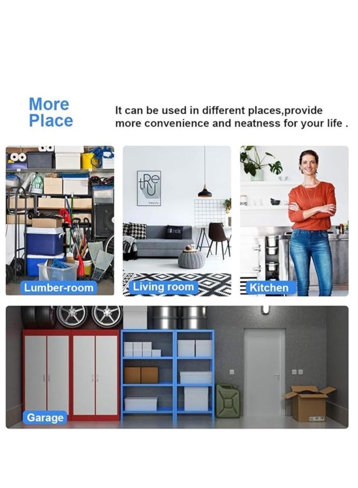 Generic 5-Shelf Adjustable Shelving Wire Metal Storage Rack, Heavy Duty Storage Shelving Unit, Steel Organizer Wire Rack, Silver (60*35*150 cm)  - Image 5