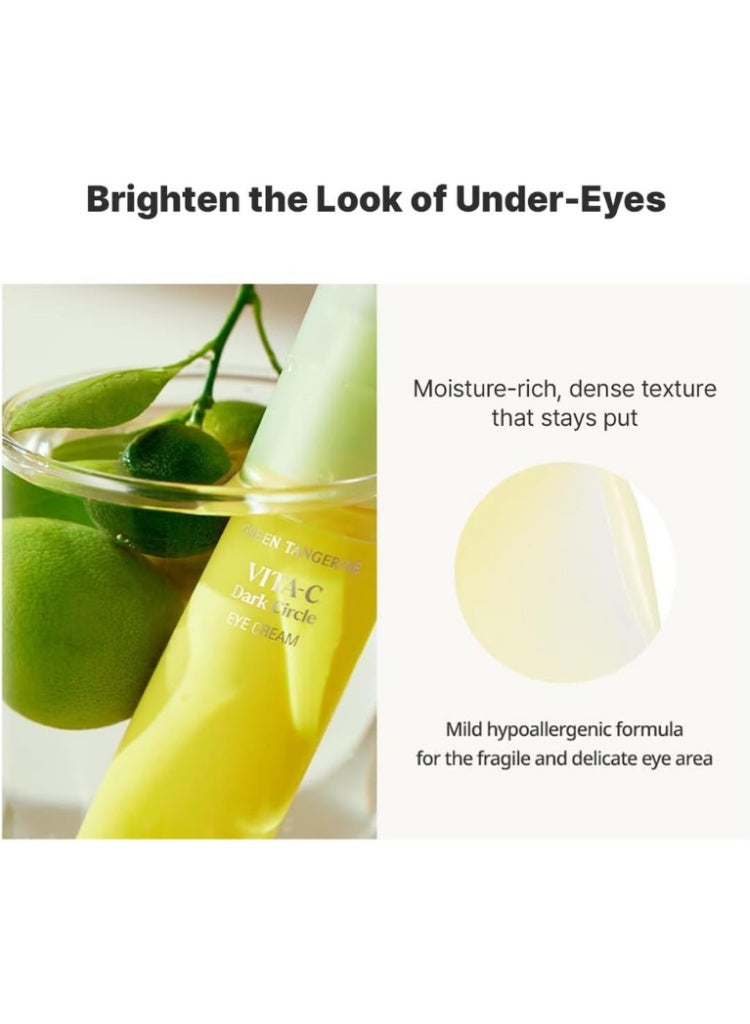 GOODAL Dark Circles & Tired Eyes Solution – Goodal Green Tangerine Vitamin C Brightening Eye Cream - Image 2