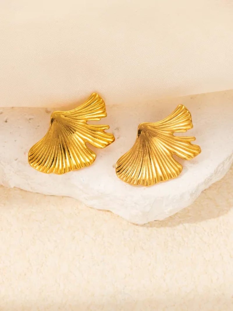 فلافي اقراط على شكل ورقة الجنكة - Image 1