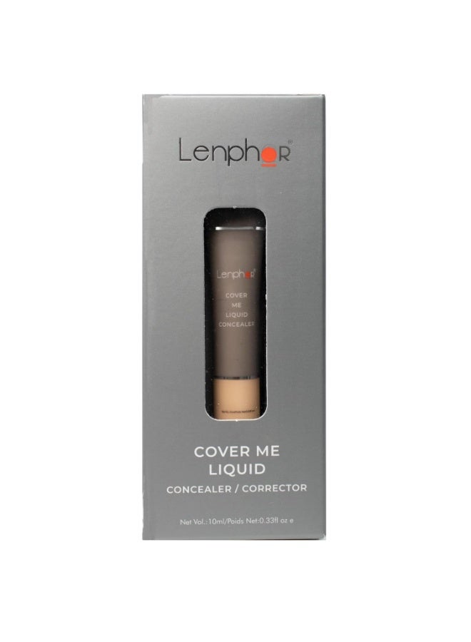 Lenphor Cover Me Liquid Concealer/Corrector Ivory 10ml | High-Coverage, Natural-Looking Finish - Image 3