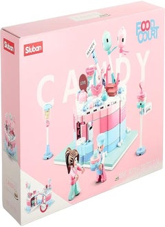 Sluban Sluban Candy Food Court Shaped Building Blocks Toy for Kids - 328 Pieces 