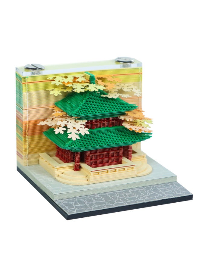 Henan Luoyang Cultural And Creative Gifts Custom-made Tourist Attraction Commemorative Gifts Desktop Paper Carving Ornaments 3d Stereo Note Pad