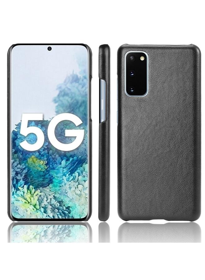 اس-توب جراب لهاتف Samsung Galaxy S20 مقاوم للصدمات من مادة الليتشي PC + PU - Image 1