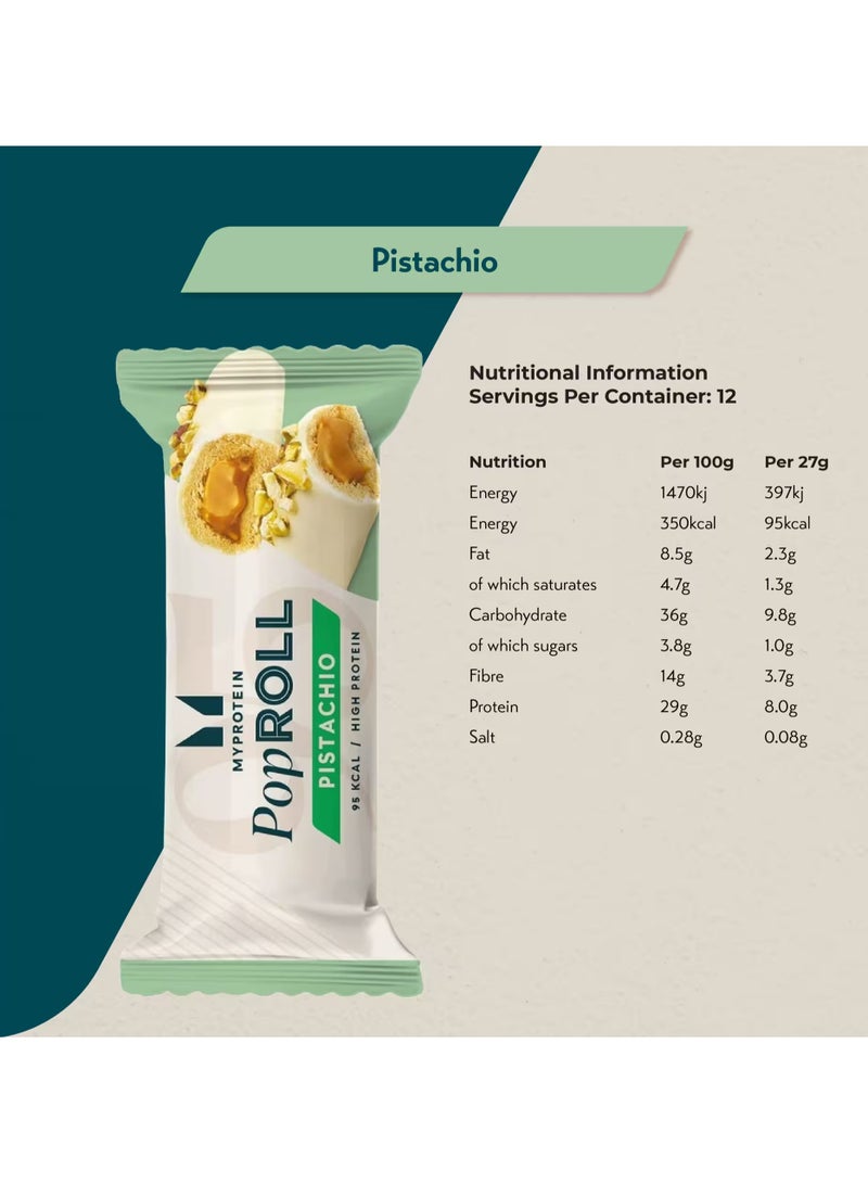 Myprotein - Pop Roll Pistachio Protein Snack (6 x 27g) - Image 4