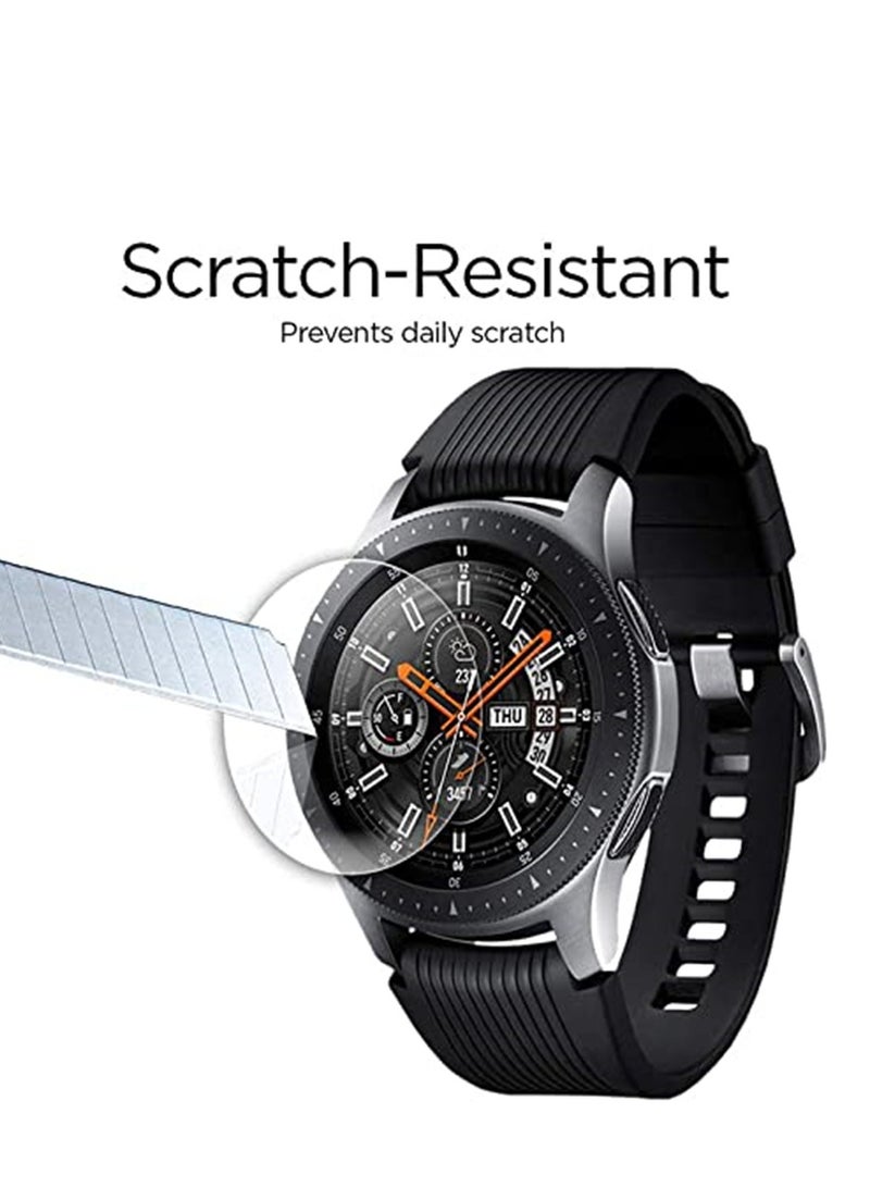 (3Pack) Screen Protector Compatible For Samsung Galaxy Watch7 44mm Ultra Clear 2.5D Slim 9H Tempered Glass Film (Watch7 44mm Clear Glass) - Image 3