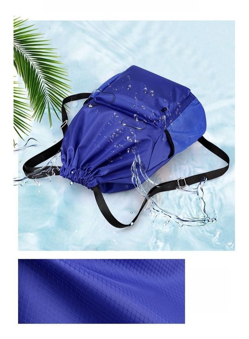 Drawstring Bag Multi-Pocket Dry And Wet Separation Backpack - Image 5