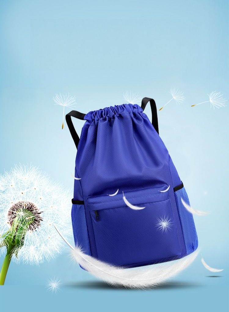 Drawstring Bag Multi-Pocket Dry And Wet Separation Backpack - Image 3
