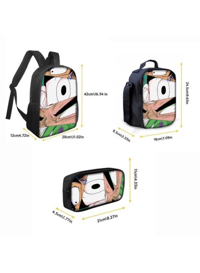 general Common universal printed backpack - three-piece backpack combination (available for students, children, friends on outings, mountain climbing, etc.) - 26 - Image 2