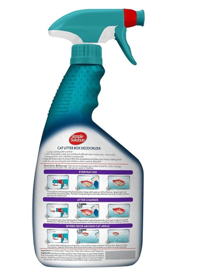 Simple Solution Simple Solution Cat Litter Deodorizer | Litter Box Odor Eliminator | 32 Ounces  - Image 2