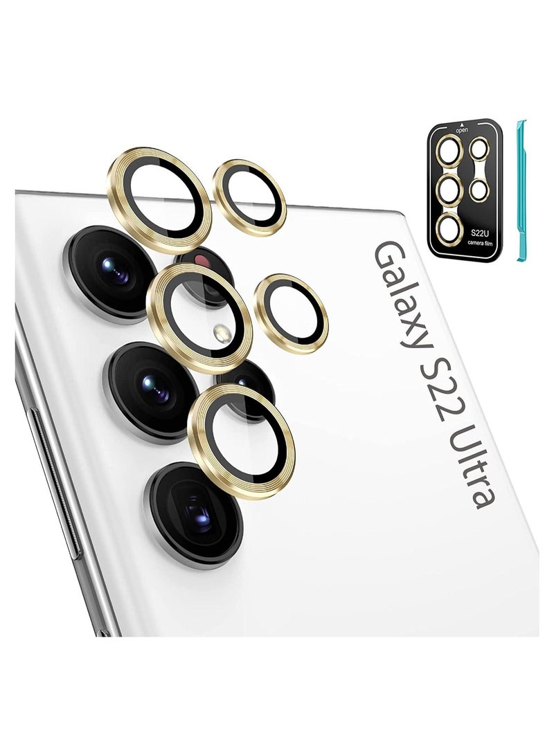 ELTRAZONE [3+2PCS]  for Samsung Galaxy S22 Ultra Camera Lens Protector, 9H Tempered Glass - Image 1