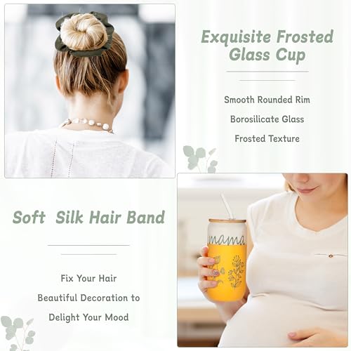 Naozinebi New Mom Gift Set Baby Shower Gifts Basket for Newborn Sage Green Pregnancy Gift for Women After Birth Postpartum Essentials for Expecting Mom to Be Mothers Day Birthday Gifts for First Time Mother - Image 3