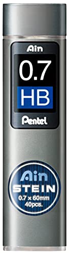 Pentel Ain Stein Mechanical Pencil Lead 07mm HB 40 Leads C277HB - Image 1
