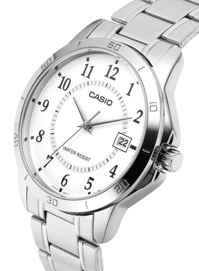 CASIO Men Dress Analog Watch MTP-V004D-7 - 40 mm - Silver - Image 4