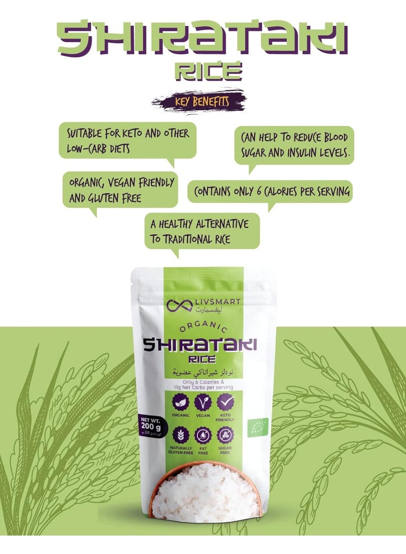 LIVSMART Organic Shirataki Rice 200g - Image 4
