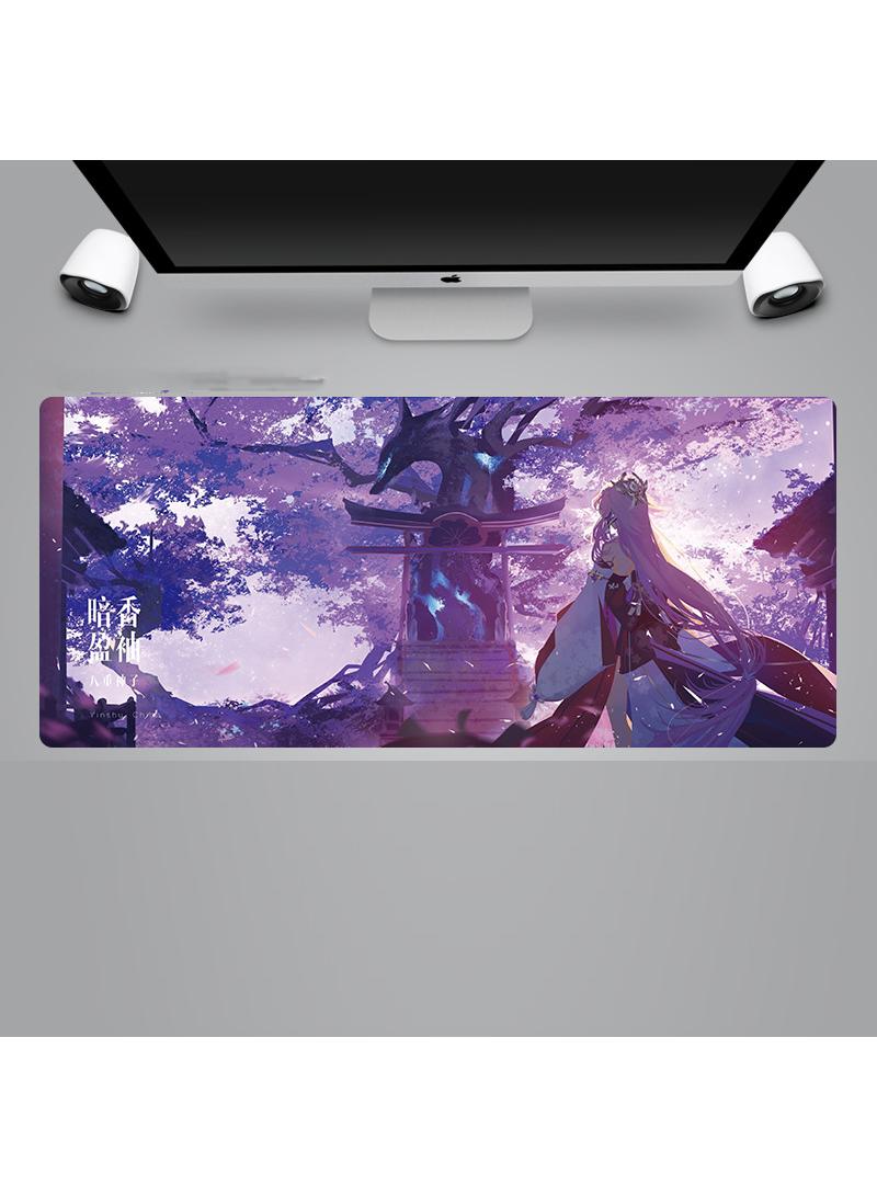 Loquat Genshin Anime Gaming Mouse Pad Extended Large Mat Desk Pad Stitched Edges Mousepad Long Mouse Pad And Non-Slip Rubber Base Mice Pad 900X400X4mm - Image 1