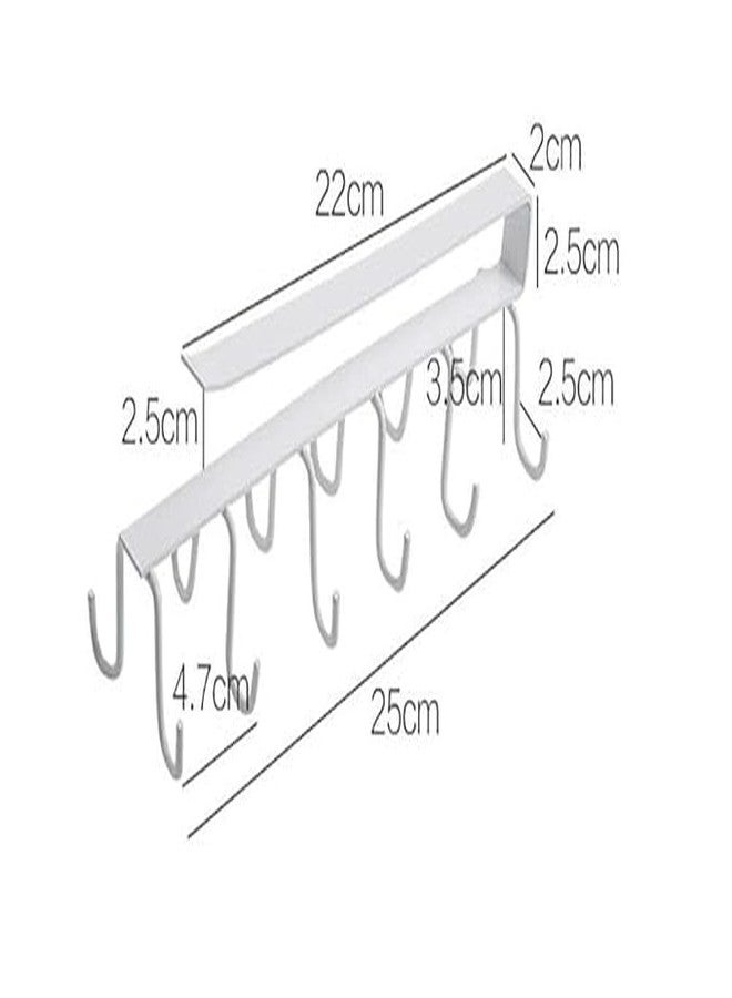 STEFFAN Plastic Wall Hooks for Hanging Strong, Adhesive Hooks for Wall Heavy Duty, Wall Hangings, Kitchen Accessories Items, Sticky Wall Hook (12 Hooks Storage Rack Black, 6) - Image 5