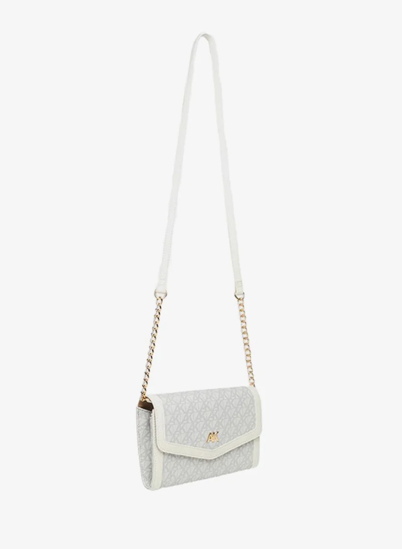 ANNE KLEIN  Anne Klein Monogram Patterned Flap Crossbody Bag for Women | Best Price UAE