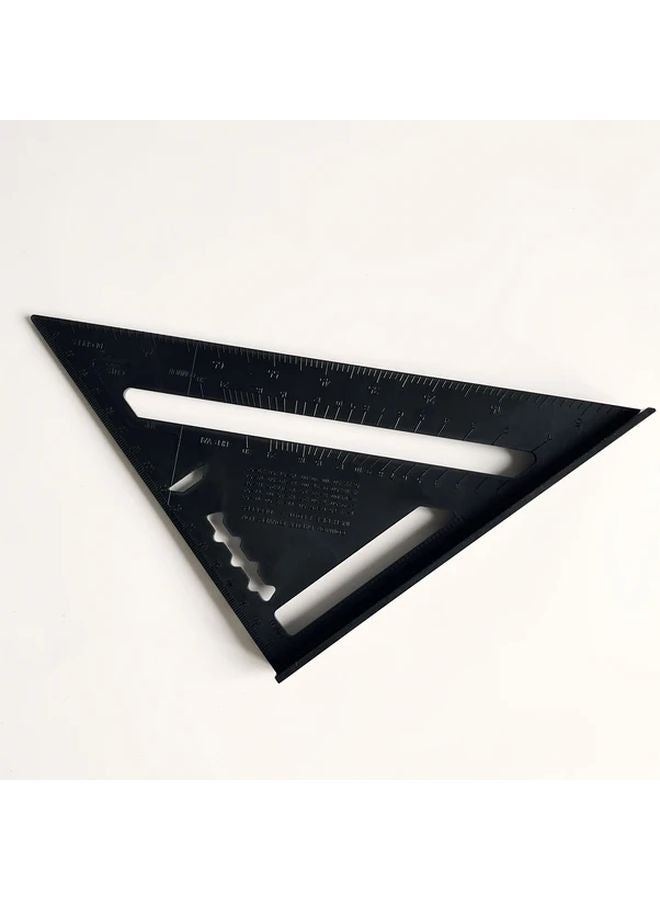 Heavy Duty Construction Angle Protractor Black ABS Tool for Carpentry Engineering - Image 1