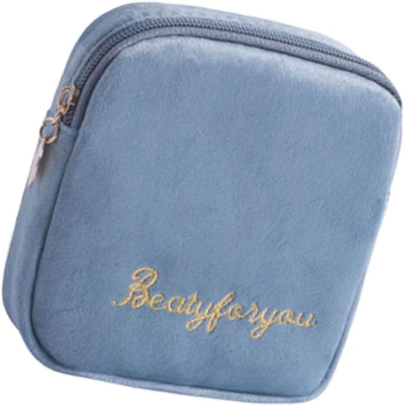 GALPADA Portable Waterproof Sanitary Towel Storage Pouch Multi-Functional Zippered Diaper Bag for Travel Large Capacity Coin Purse for Women and Girls - Image 1