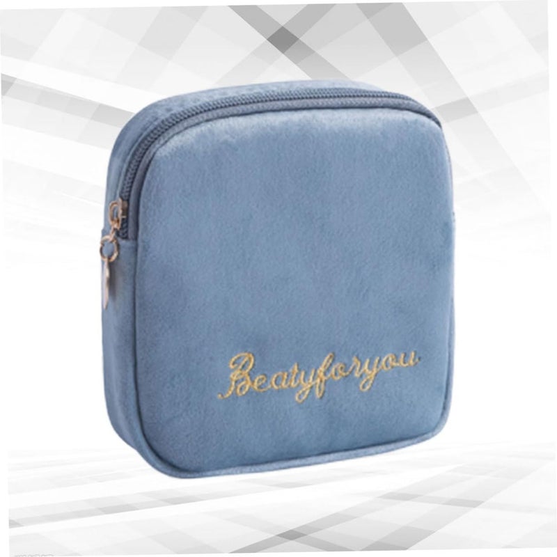 GALPADA Portable Waterproof Sanitary Towel Storage Pouch Multi-Functional Zippered Diaper Bag for Travel Large Capacity Coin Purse for Women and Girls - Image 5