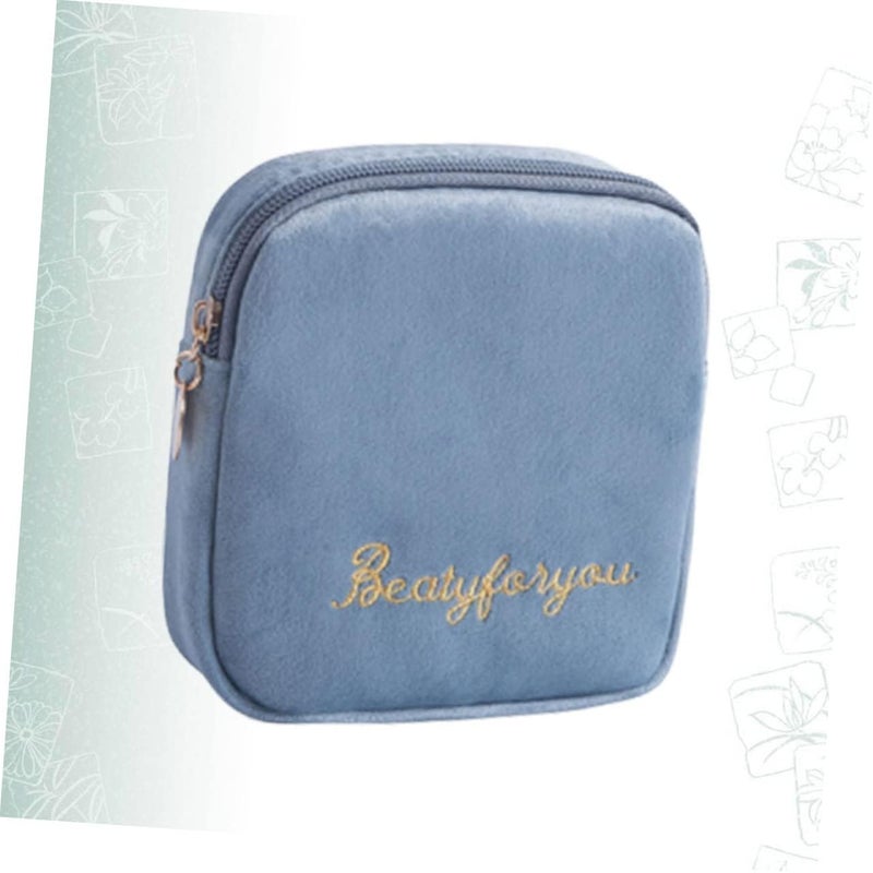 GALPADA Portable Waterproof Sanitary Towel Storage Pouch Multi-Functional Zippered Diaper Bag for Travel Large Capacity Coin Purse for Women and Girls - Image 4