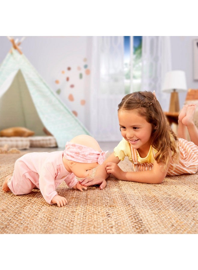 Baby Born Learn to Walk Baby Doll Annabell - Blue Eyes: Realistic Features for Kids Ages 3+, Walks, Crawls, Sits & Kicks, Eyes Open & Close, Multiple Sound Effects - Image 2