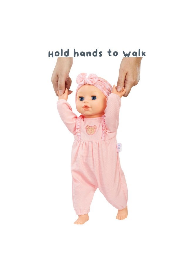 Baby Born Learn to Walk Baby Doll Annabell - Blue Eyes: Realistic Features for Kids Ages 3+, Walks, Crawls, Sits & Kicks, Eyes Open & Close, Multiple Sound Effects - Image 4