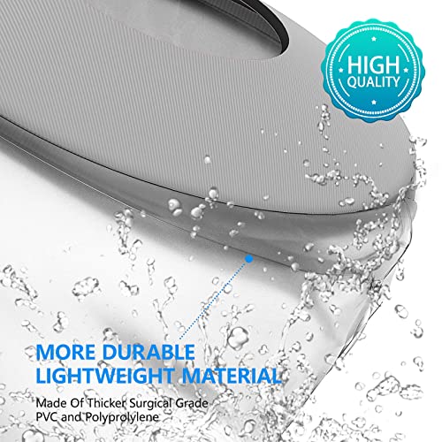Divvsck Waterproof Knee Cast Cover for Shower,Watertight Cast Bag Covers- Shower Protector for Knee Replacement Surgery, Wound, Burns Reusable (Size:L) - Image 2