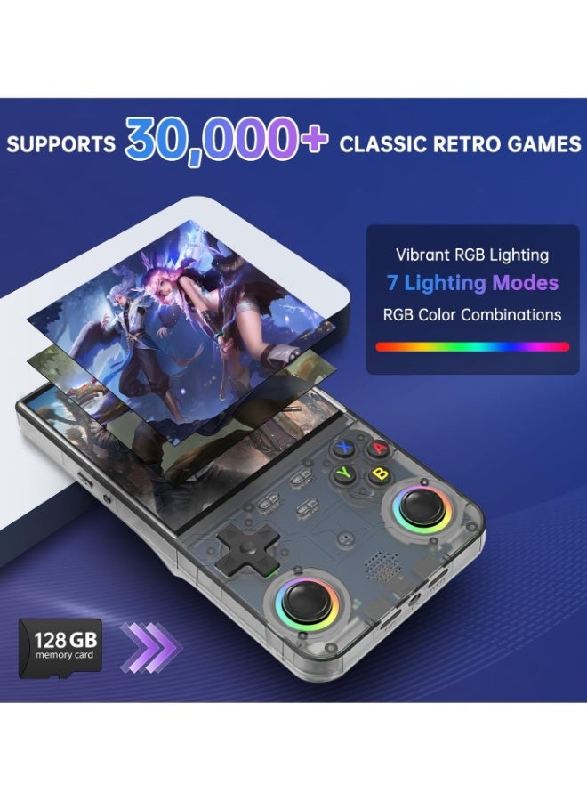 YunLone R36 Ultra Retro Handheld Game Console, 4.0-Inch 720x720 IPS HD Display, Preloaded 20000+ Games, Linux Open Source WiFi, Dual Joystick Portable Travel Gift for Gamers & Adults (Black) - Image 2