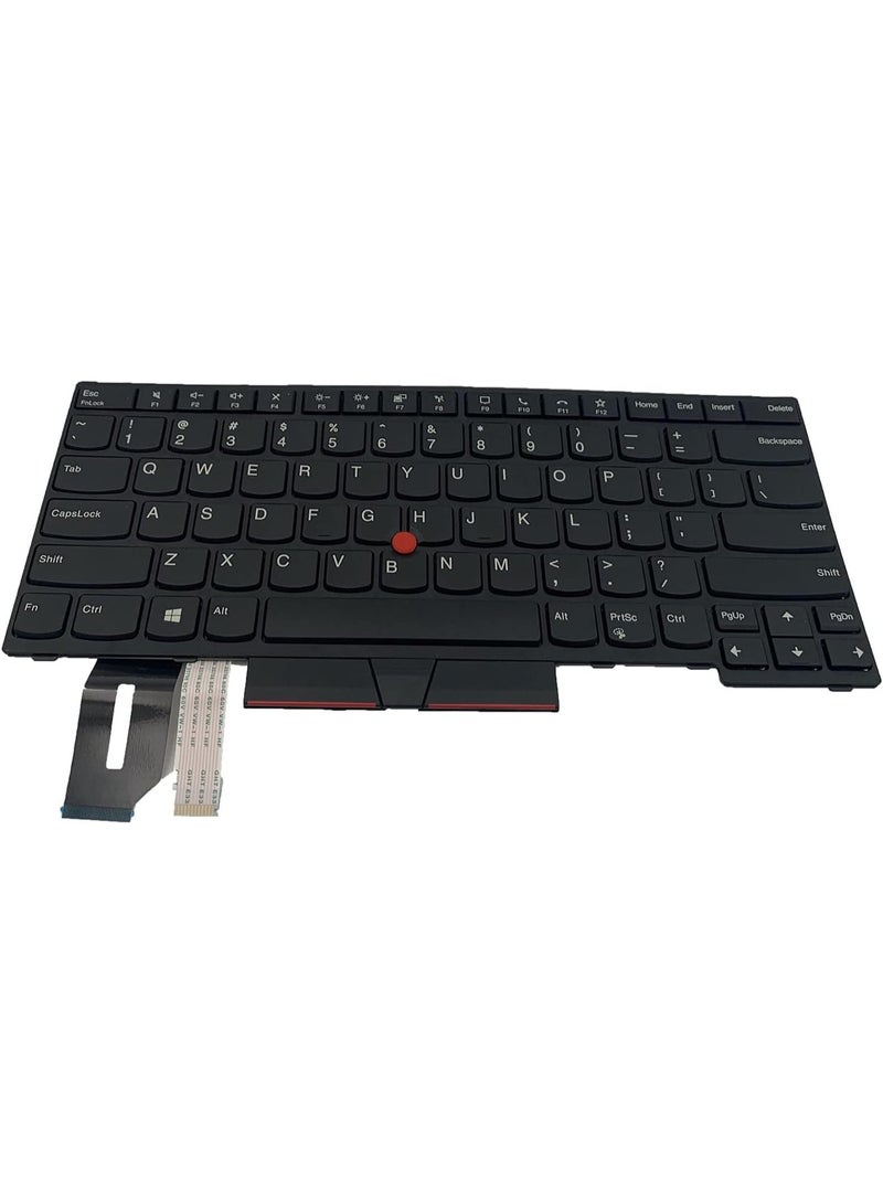 Terabyte لوحة مفاتيح جديدة بديلة بتصميم أمريكي لجهاز لابتوب لينوفو ثينك باد T14 الجيل 1 2020 20UD 20UE 20S0 P14s الجيل 1، P14s T14 الجيل 2 باللون الأسود - Image 4