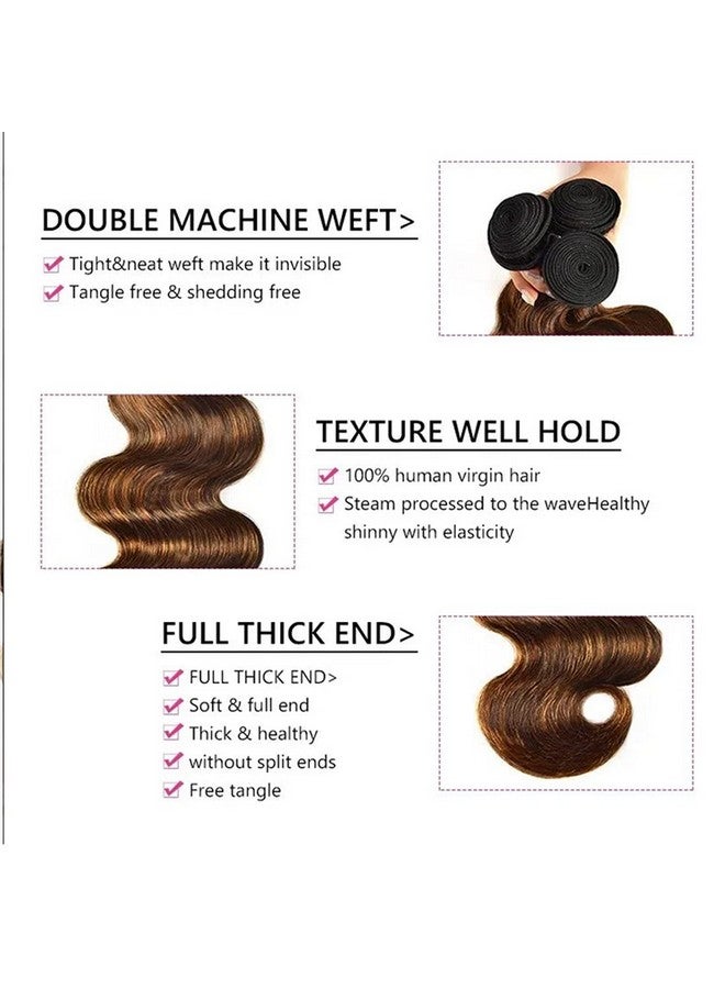 بيوتي فوريفر وصلات شعر برازيلي مموج للجسم من Beauty Forever #FB30، 24 بوصة، حزمة واحدة، لون أومبري، وصلات شعر بشري ريمي بكر غير معالج - Image 4