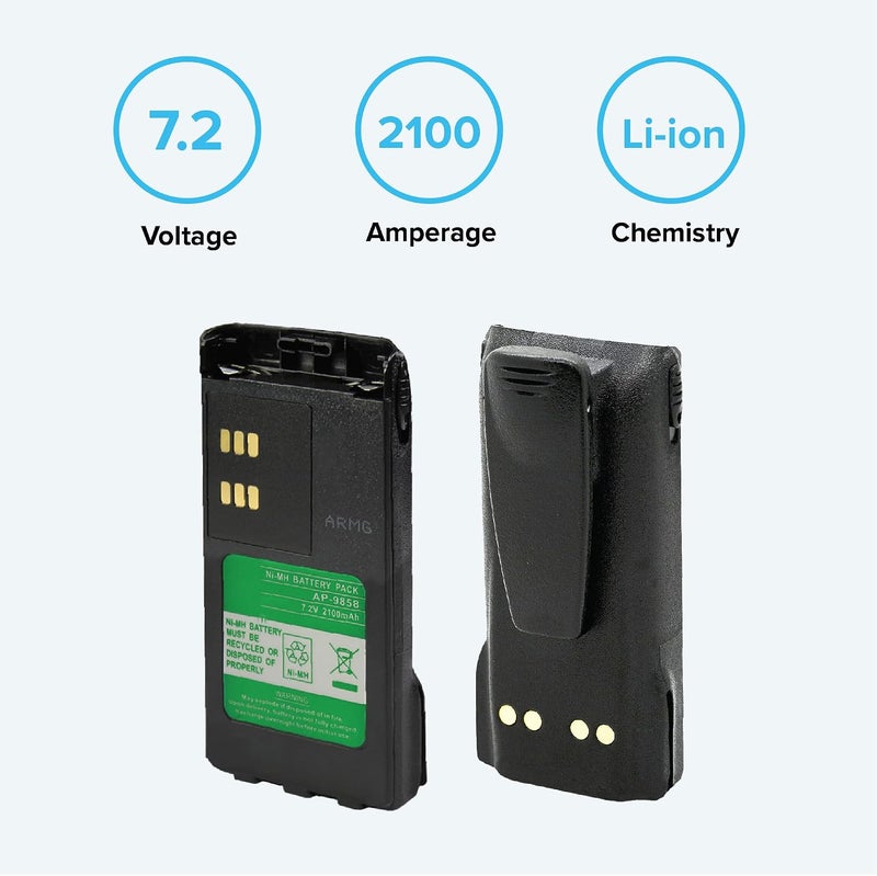 ExpertPower 7.2V 2100mAh NiMH Two-way Radio Battery for Motorola Models - Image 5