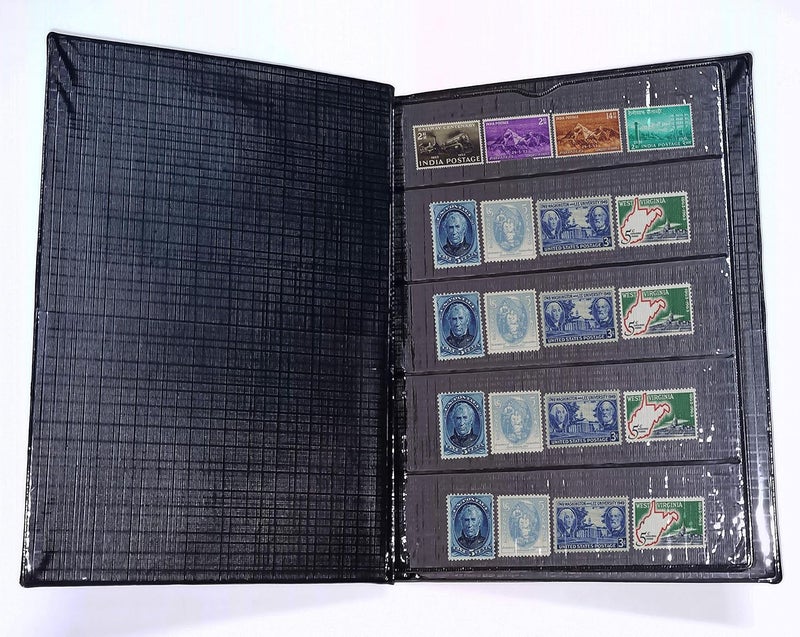 Lewano ® Stamp Collection Album 20 Pages(10 Sheet) (400 to 600 Stamp Capacity) - Image 2