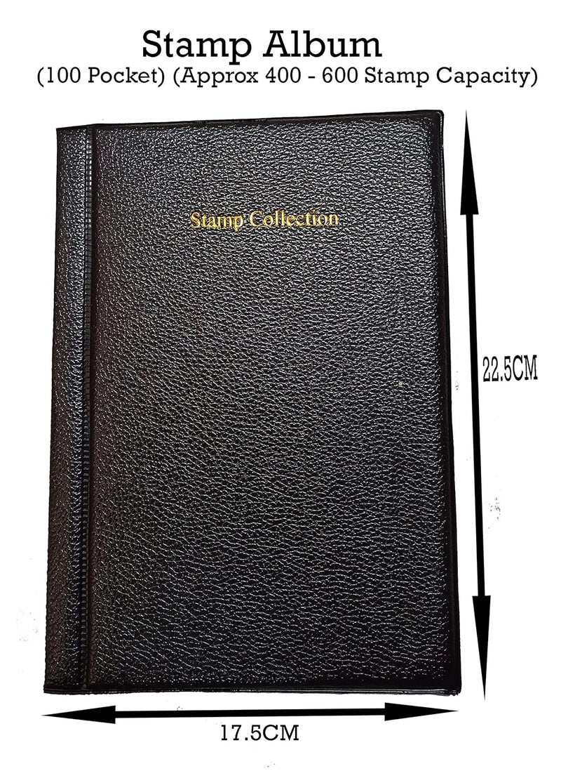 Lewano ® Stamp Collection Album 20 Pages(10 Sheet) (400 to 600 Stamp Capacity) - Image 4